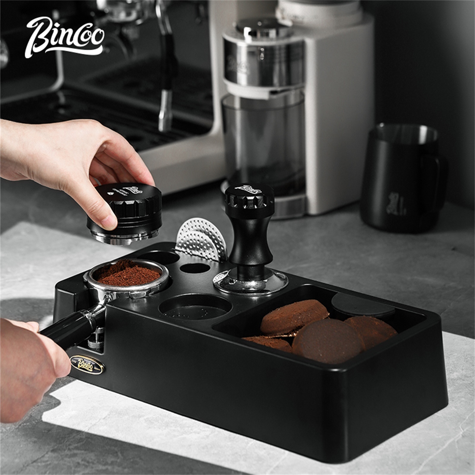 Coffee Tamper Leveler - Distribuidor de café Bincoo, máquina niveladora