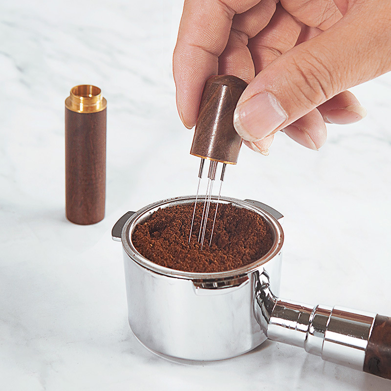Coffee Tamper Leveler - Agitador de café en polvo, agujas