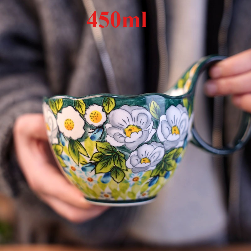 Coffee Jasmine Tea - Taza de cerámica de jazmín bajo