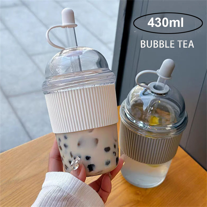 Coffee Tea Boba - Taza con pajita de 430ML con