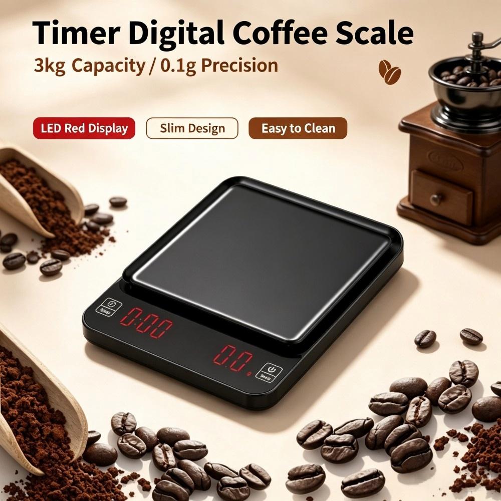 Coffee & Tea Difabis - Báscula Digital de Alta Precisión para