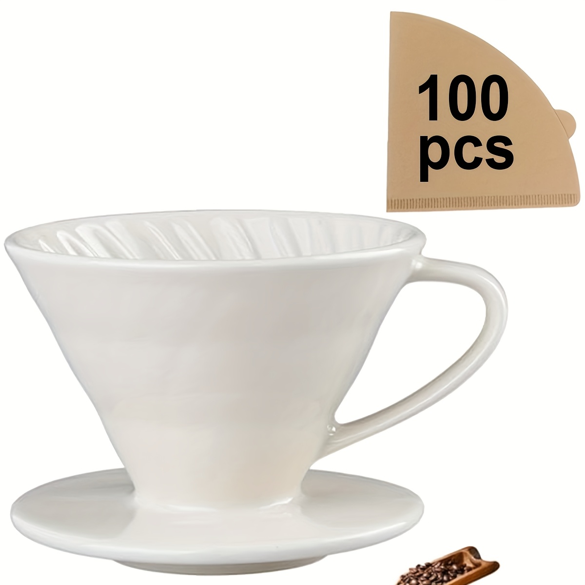 Coffee Tea Paper Cups - Cafetera para verter sobre, gotero de