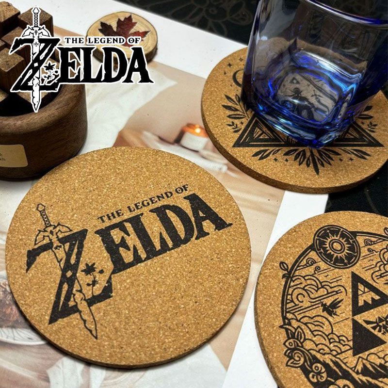 Coffee Y Tea - Posavasos Zelda de dibujos animados de