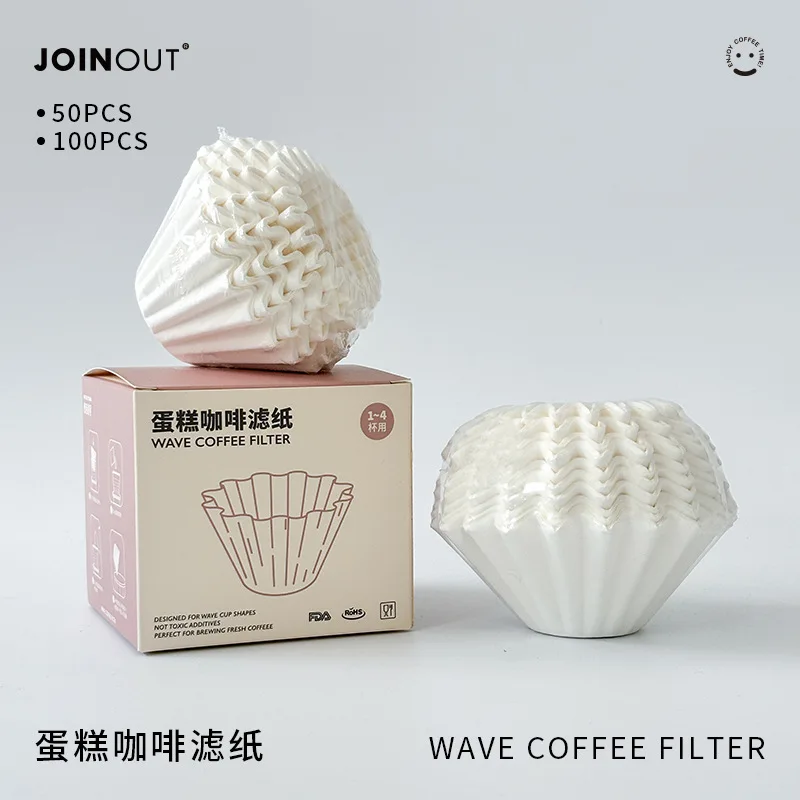 Coffee Tea Paper Cups - 50/100 Uds. Filtros de café hechos