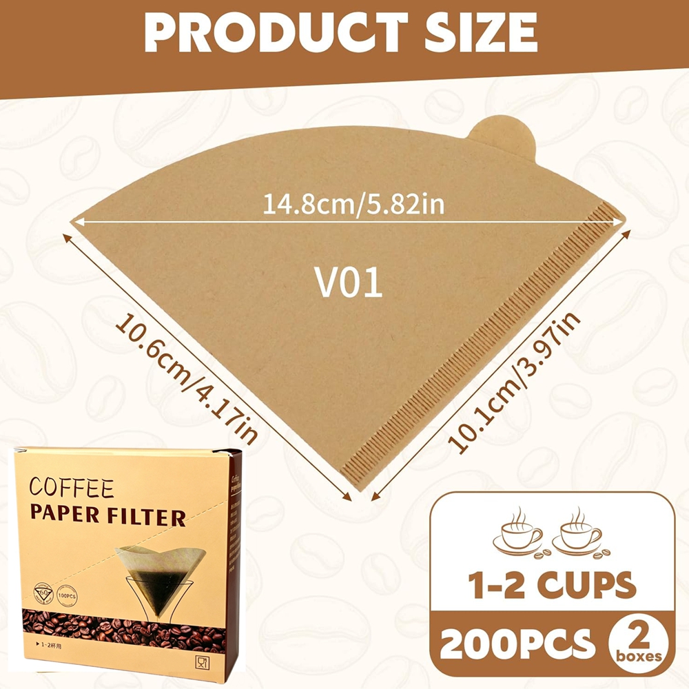 Filtros de Café, 200 Unidades, - Coffee Tea Paper Cups reseña y precio