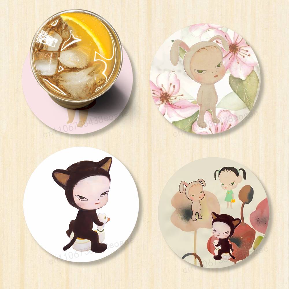 Posavasos Redondos de Madera Y - Coffee Y Tea reseña y precio