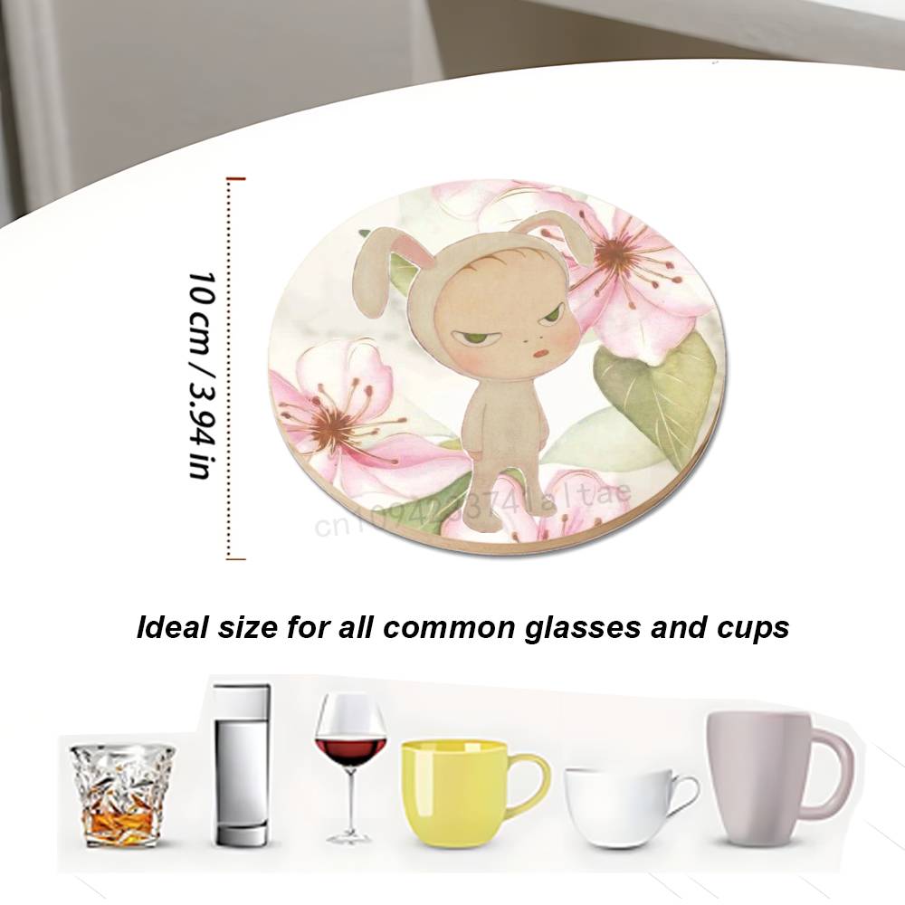 Posavasos Redondos de Madera Y - Coffee Y Tea reseña y precio
