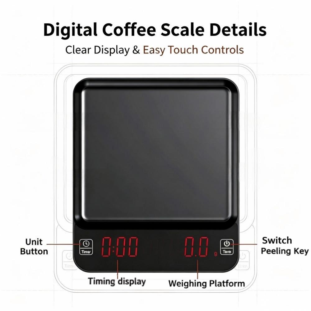 Báscula Digital de Alta Precis - Coffee & Tea Difabis reseña y precio
