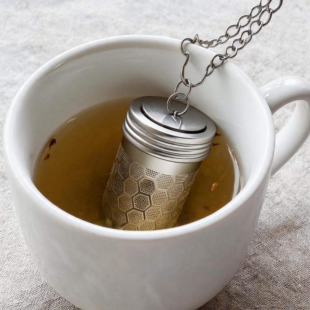 Colador de té de acero inoxida - Coffee Tea Infusion reseña y precio