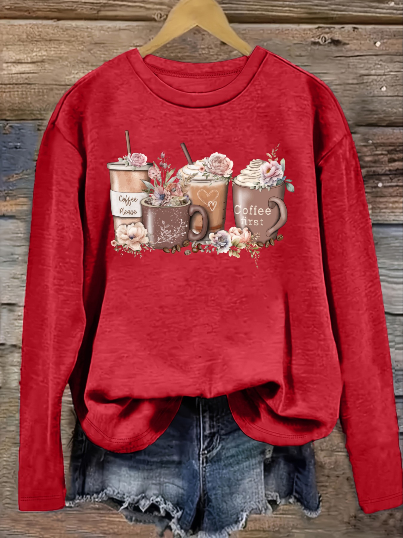 Camiseta Casual de Manga Larga - Coffee & Tea Difabis reseña y precio