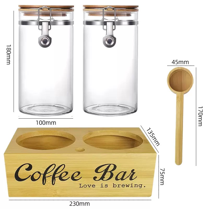 Frascos de almacenamiento de c - Coffee Tea And Bean reseña y precio
