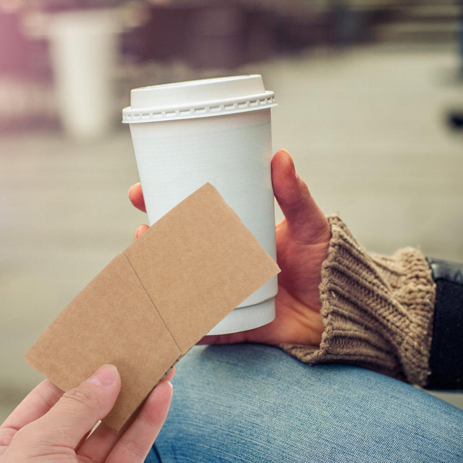100 fundas de papel Kraft para - Coffee Tea Paper Cups reseña y precio