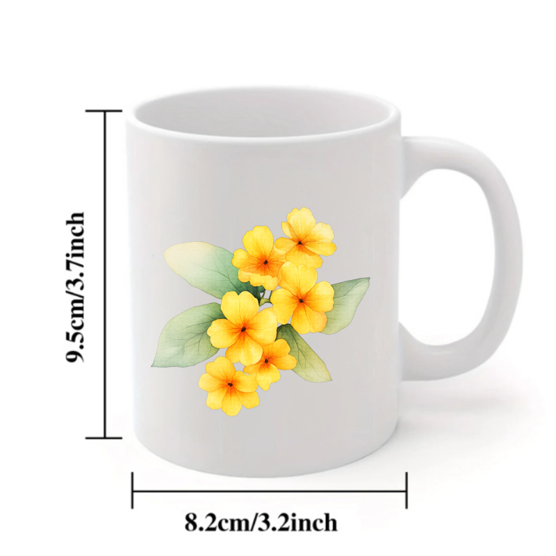 Taza de cerámica con flores bl - Coffee Tea Break reseña y precio