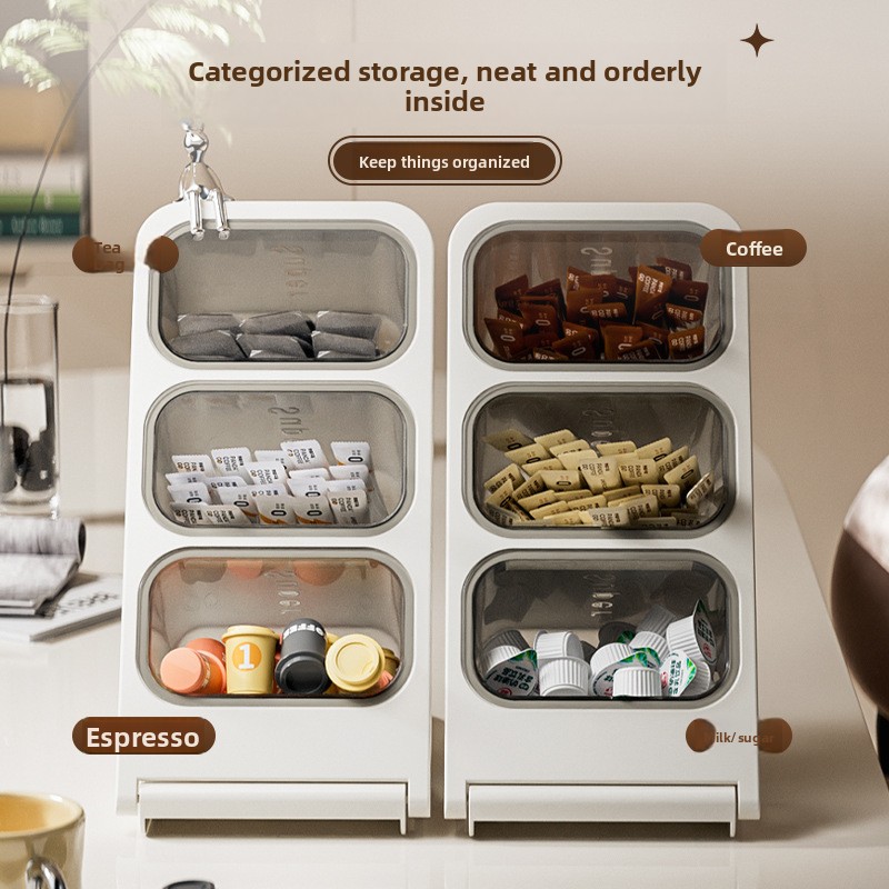 Caja de Almacenamiento de Cáps - Coffee Tea Break reseña y precio