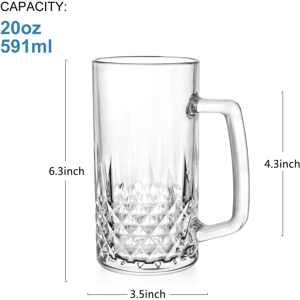 Juego de 4 Tazas de Vidrio Res - Mug Tea Coffee reseña y precio