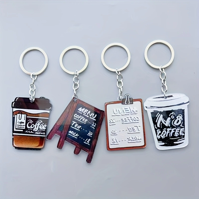 Llavero de acrílico con forma  - Coffee & Tea Difabis reseña y precio